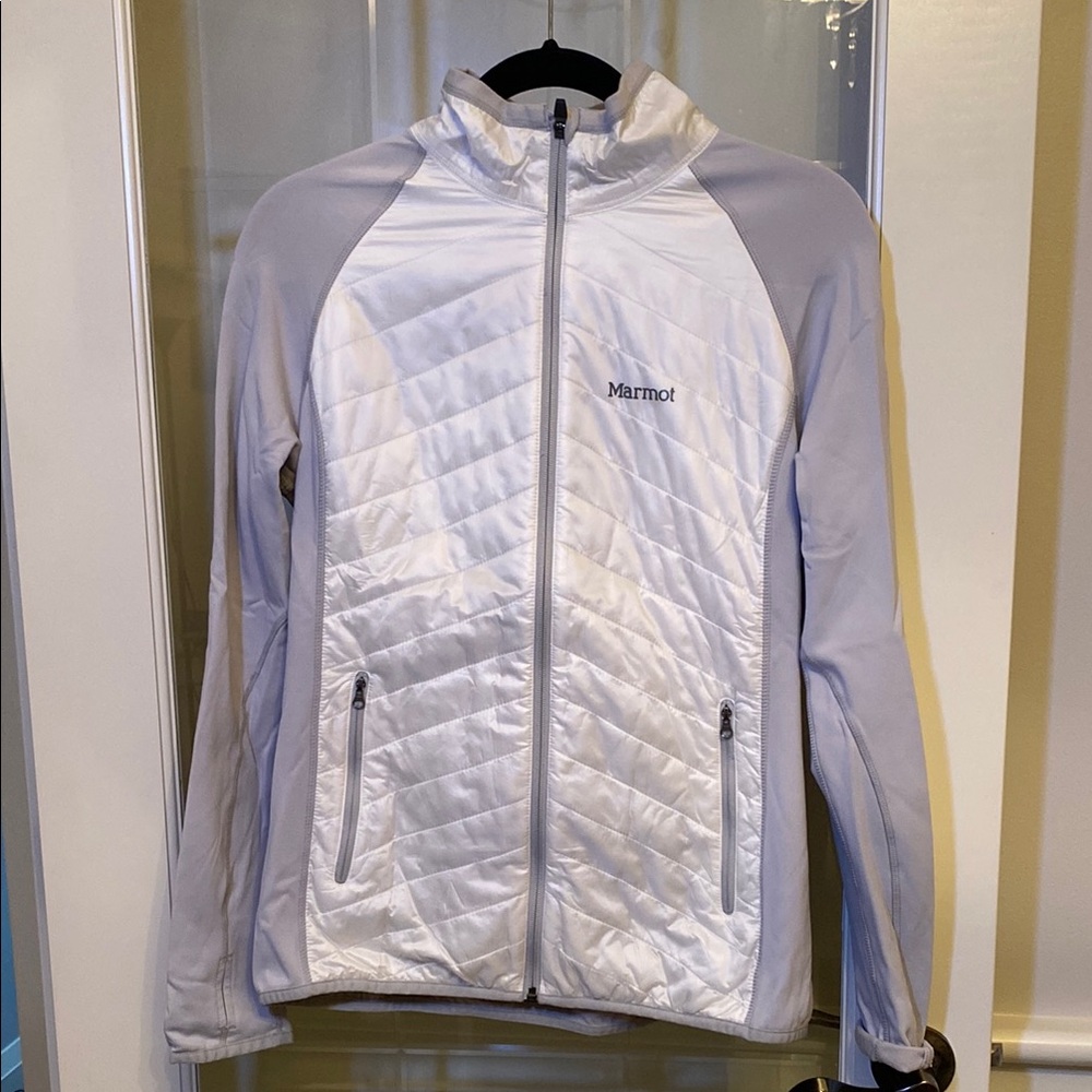 Marmot White and Gray Jacket